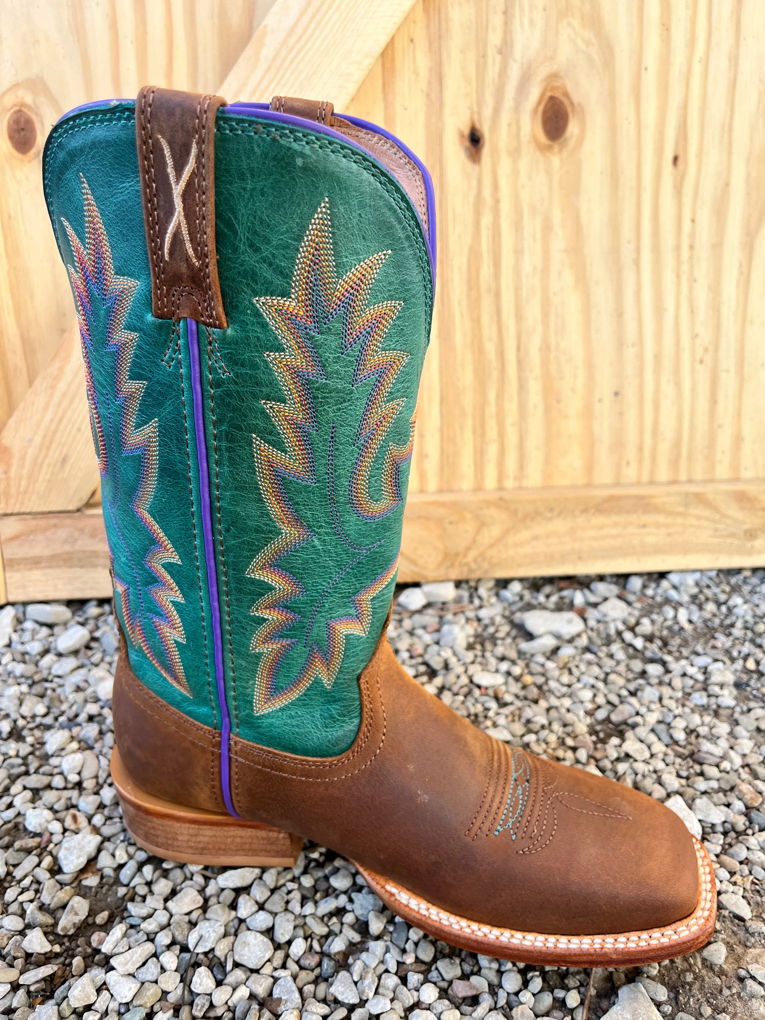Twisted X Women's 11" Tech X Cinnamon & Turquoise Western Cowgirl Boot WXTL001