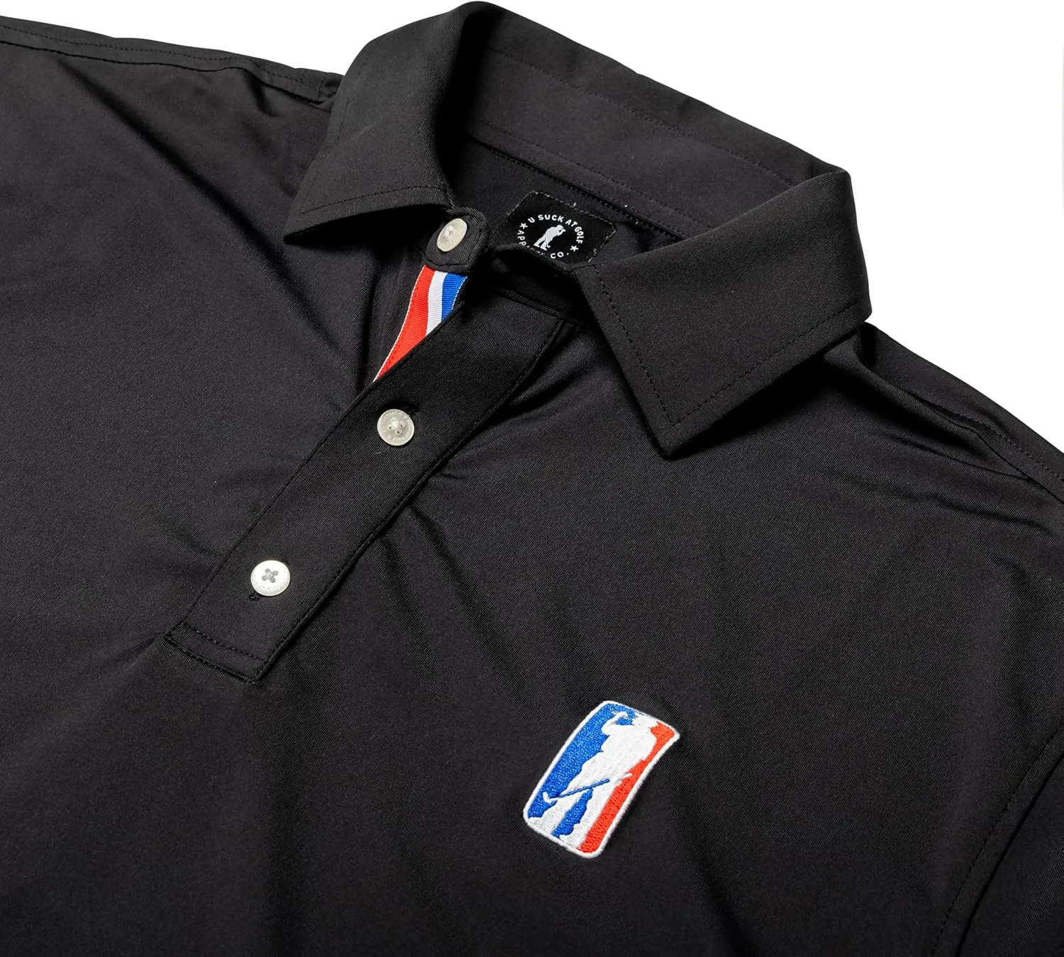 U Suck at Golf Mens Golf Polo - Dry Fit Golf Polo Shirts for Men - High Performance Golf Club Apparel Company