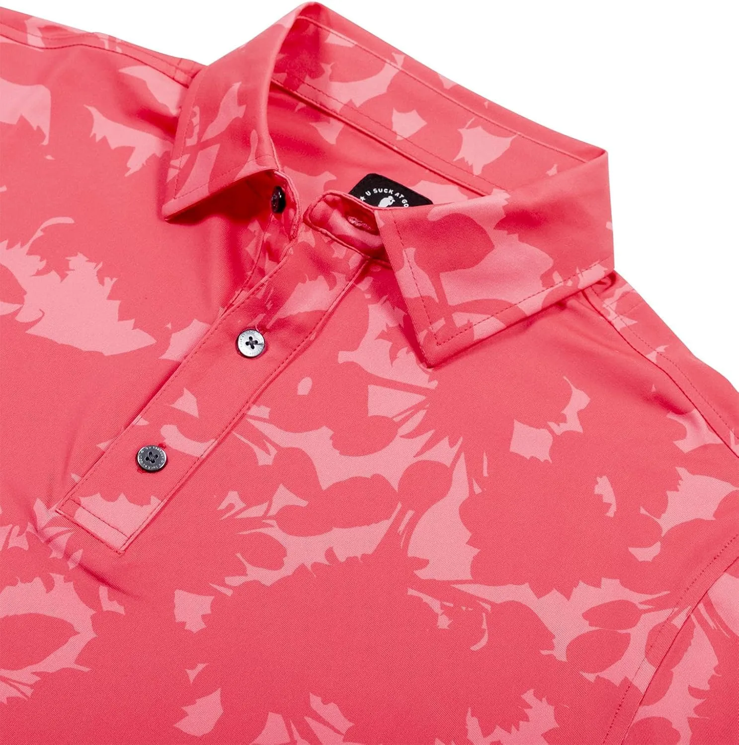 U Suck at Golf Mens Golf Polo - Dry Fit Golf Polo Shirts for Men - High Performance Golf Club Apparel Company