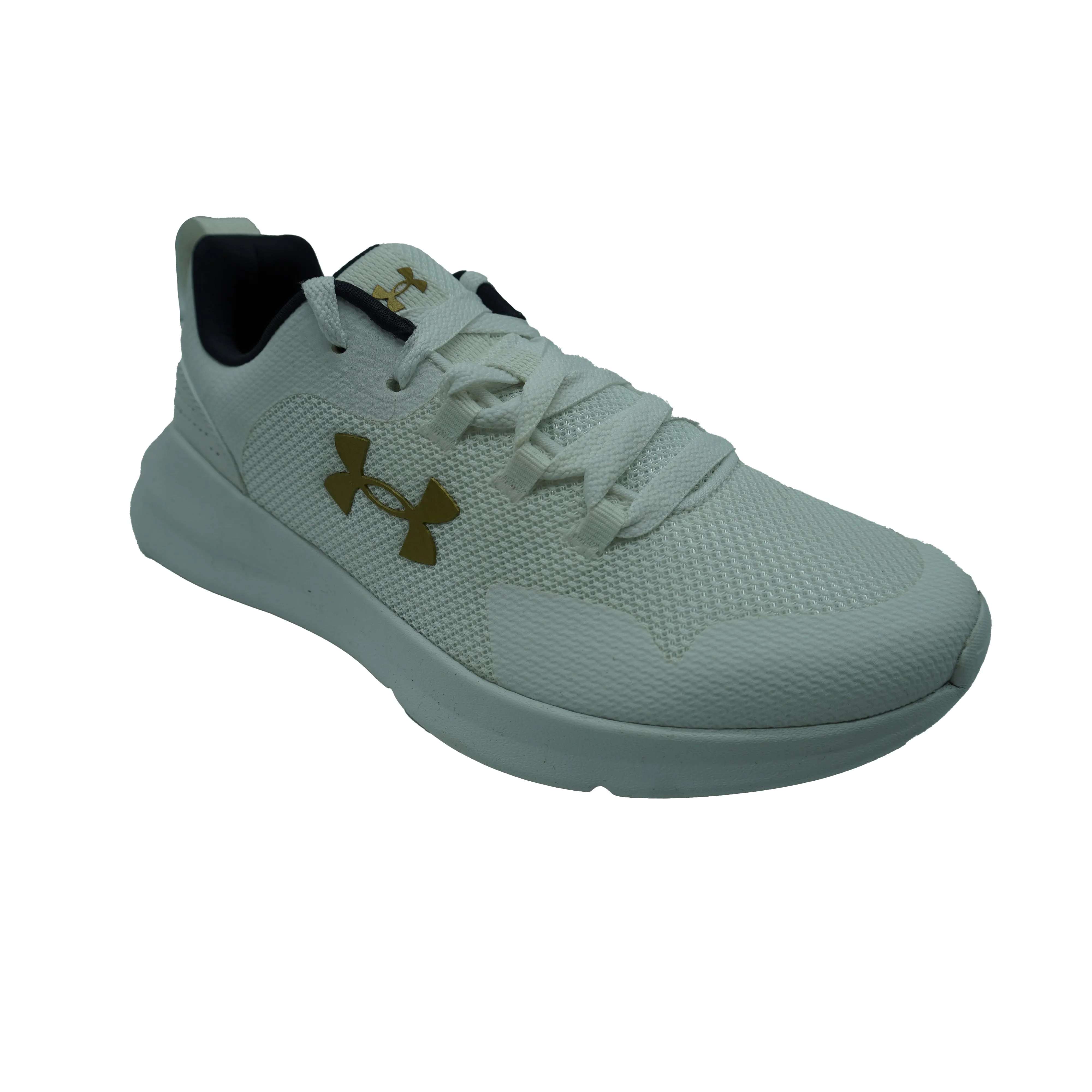 Under Armour Women's Essential Sportstyle Athletic Shoes White Gold Size 8