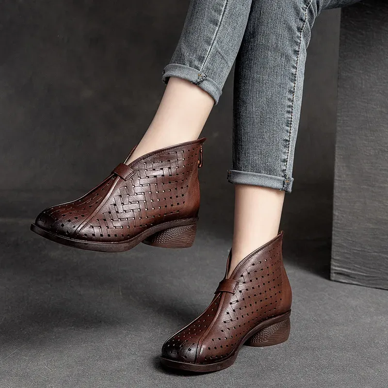 USS Shoes Libia Women's Back Zipper Boots