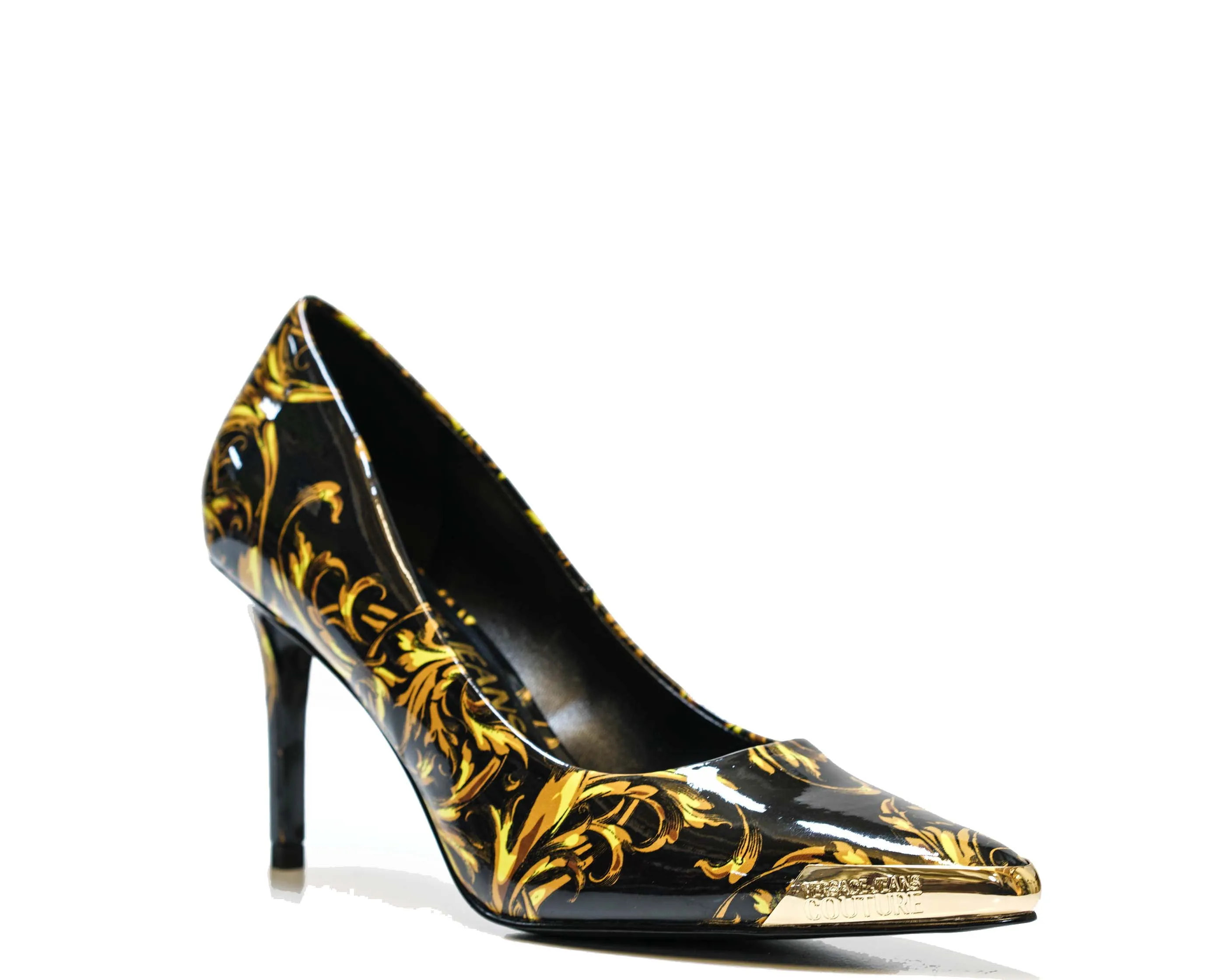 Versace Jeans Women's Black & Gold Printed Pump 72V3S50 - 50% OFF