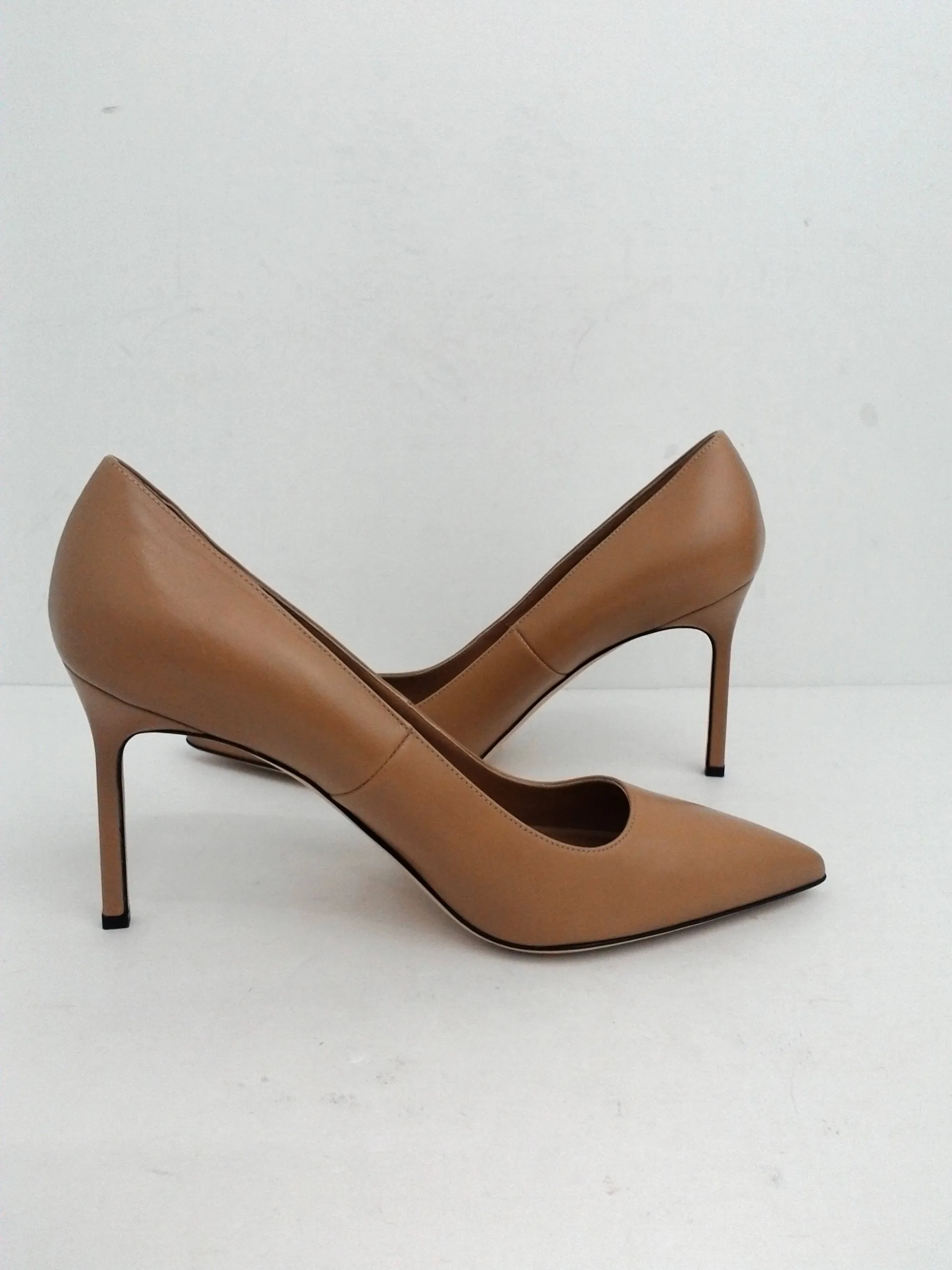 Via Spiga Women's Nude Leather Heels Size 10.5 M