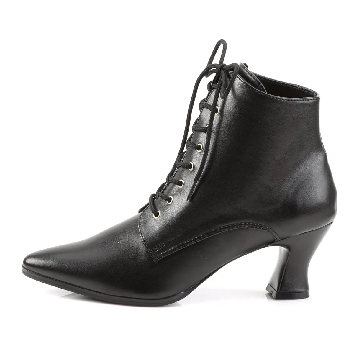 VICTORIAN-35 Funtasma Black PU Fancy Dress Women's Boots (Fantasy Footwear)