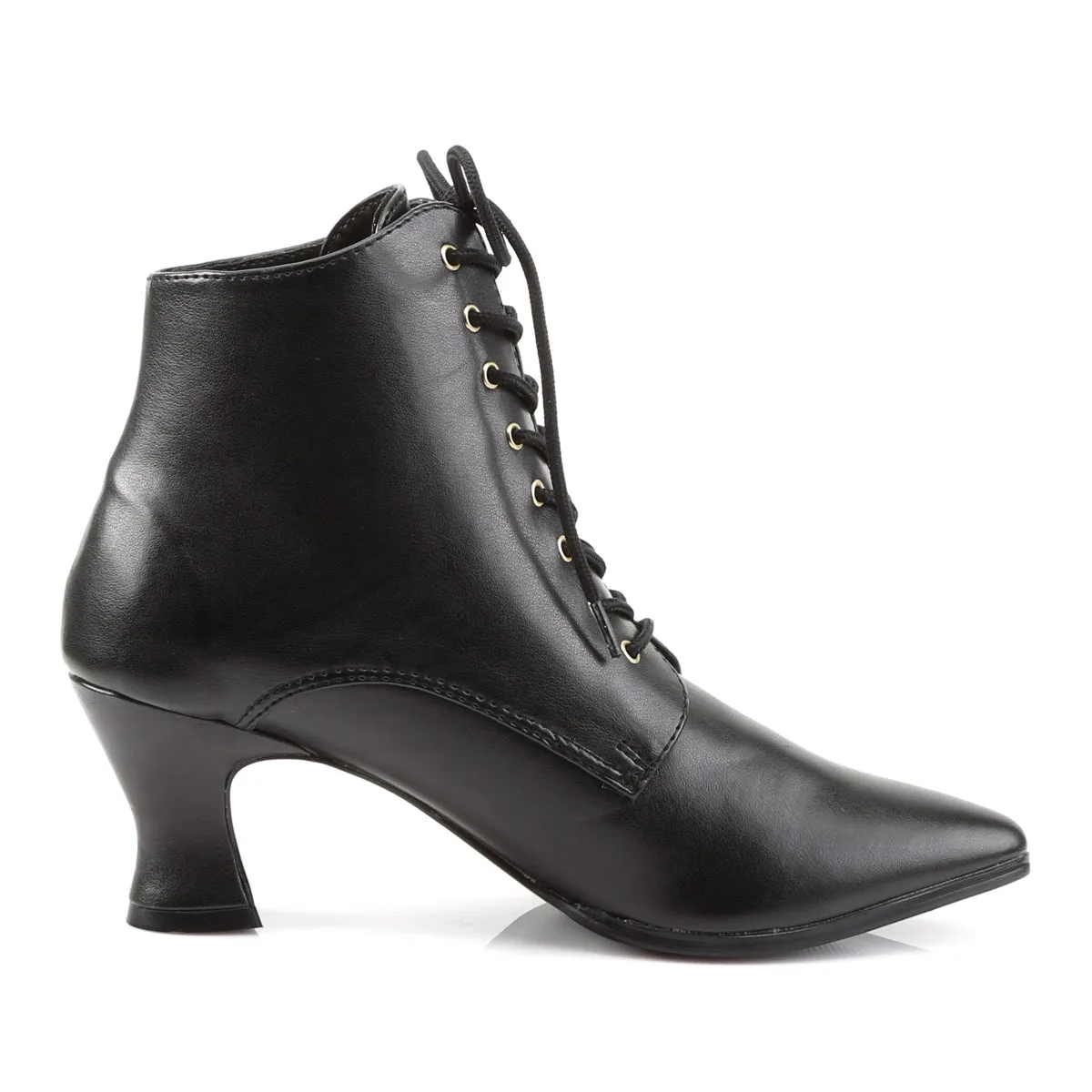 VICTORIAN-35 Funtasma Black PU Fancy Dress Women's Boots (Fantasy Footwear)
