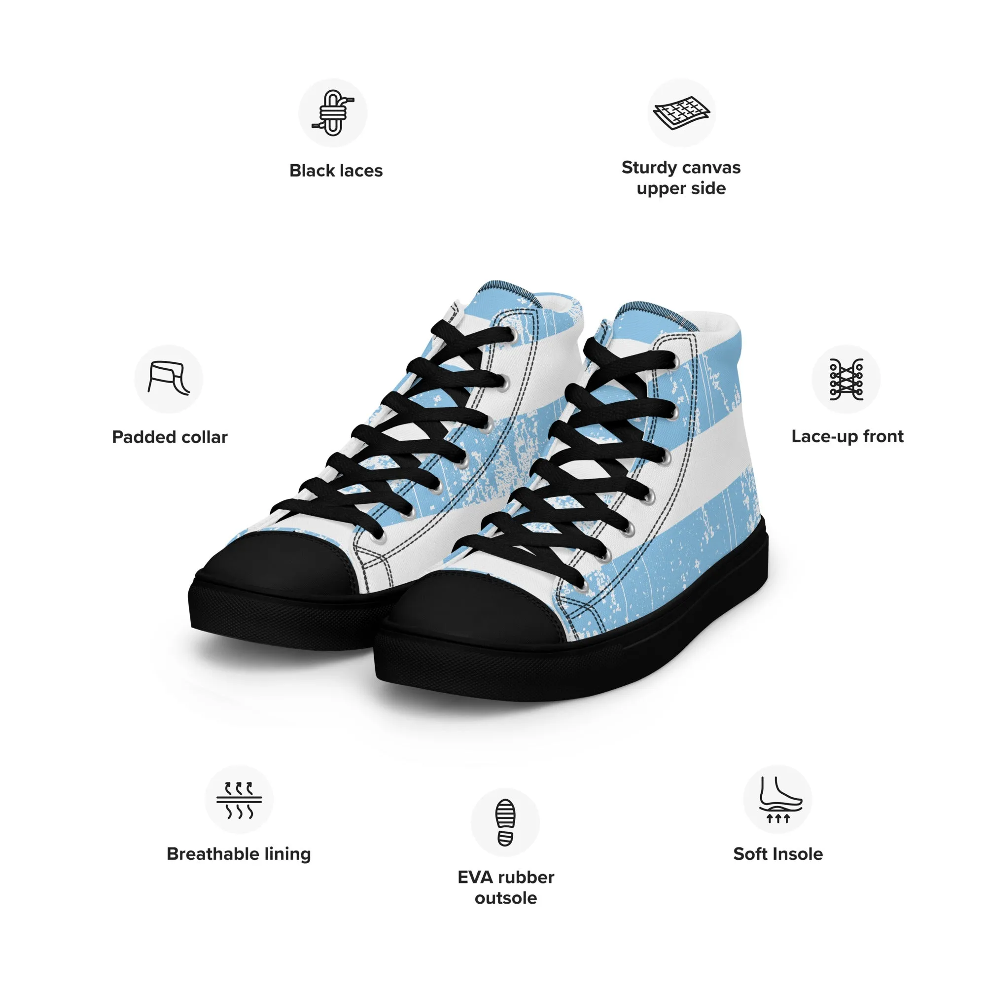 VICTORIOUS Men’s High Top Canvas Shoes