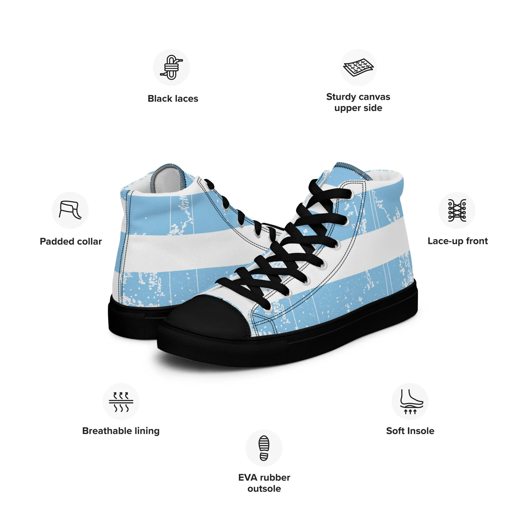 VICTORIOUS Men’s High Top Canvas Shoes