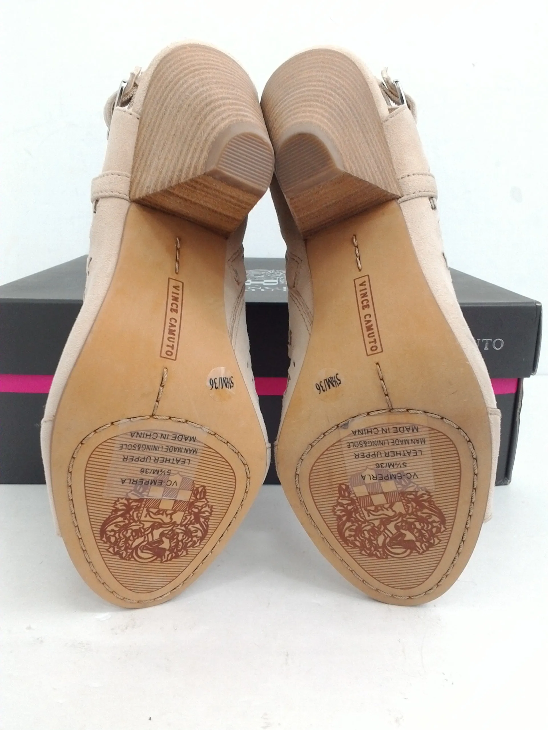 Vince Camuto Women's Emperla Buff True Suede Size 5.5 M