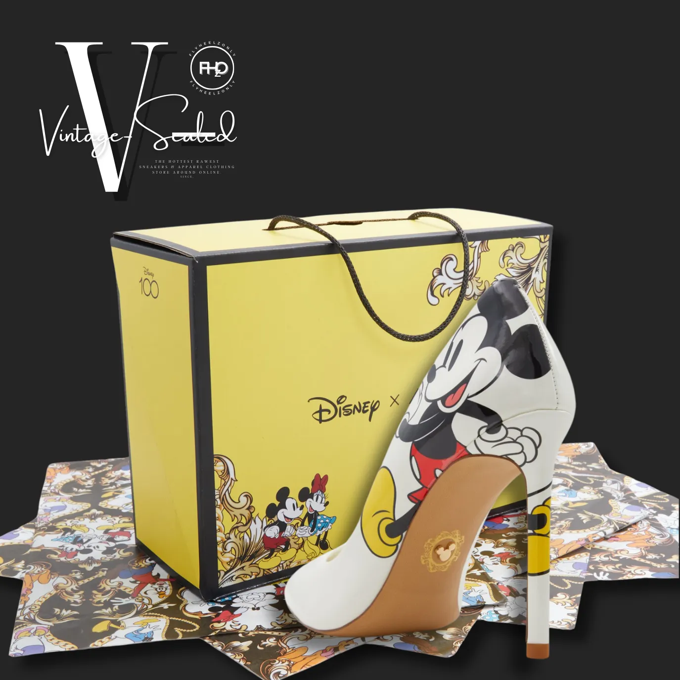 Vintage-Sealed Mickey & Minnie M. Stiletto Heels Disney| Brand New Women's Fashion