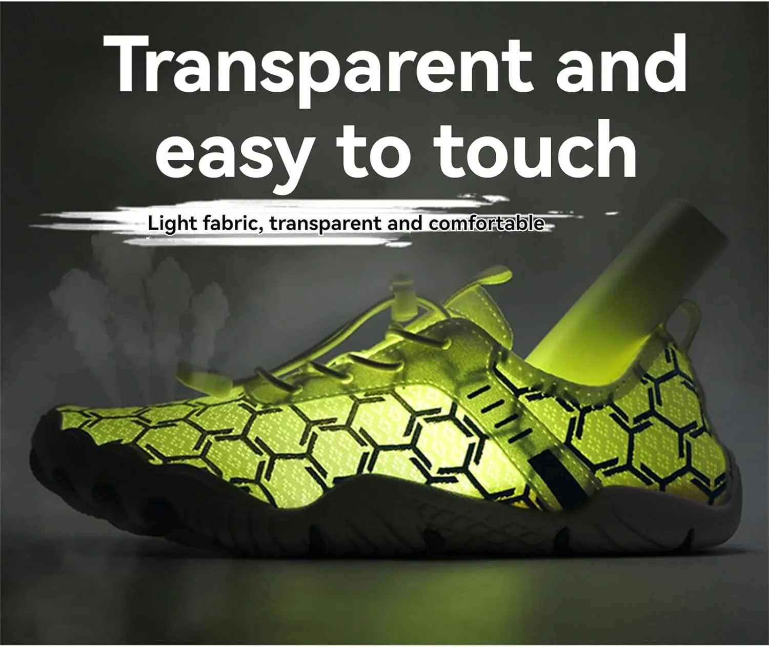 Water Shoes for Women Men Breathable Mesh Running Sneaker Adjustable Walking Footwear Outdoor Casual Sports Shoes