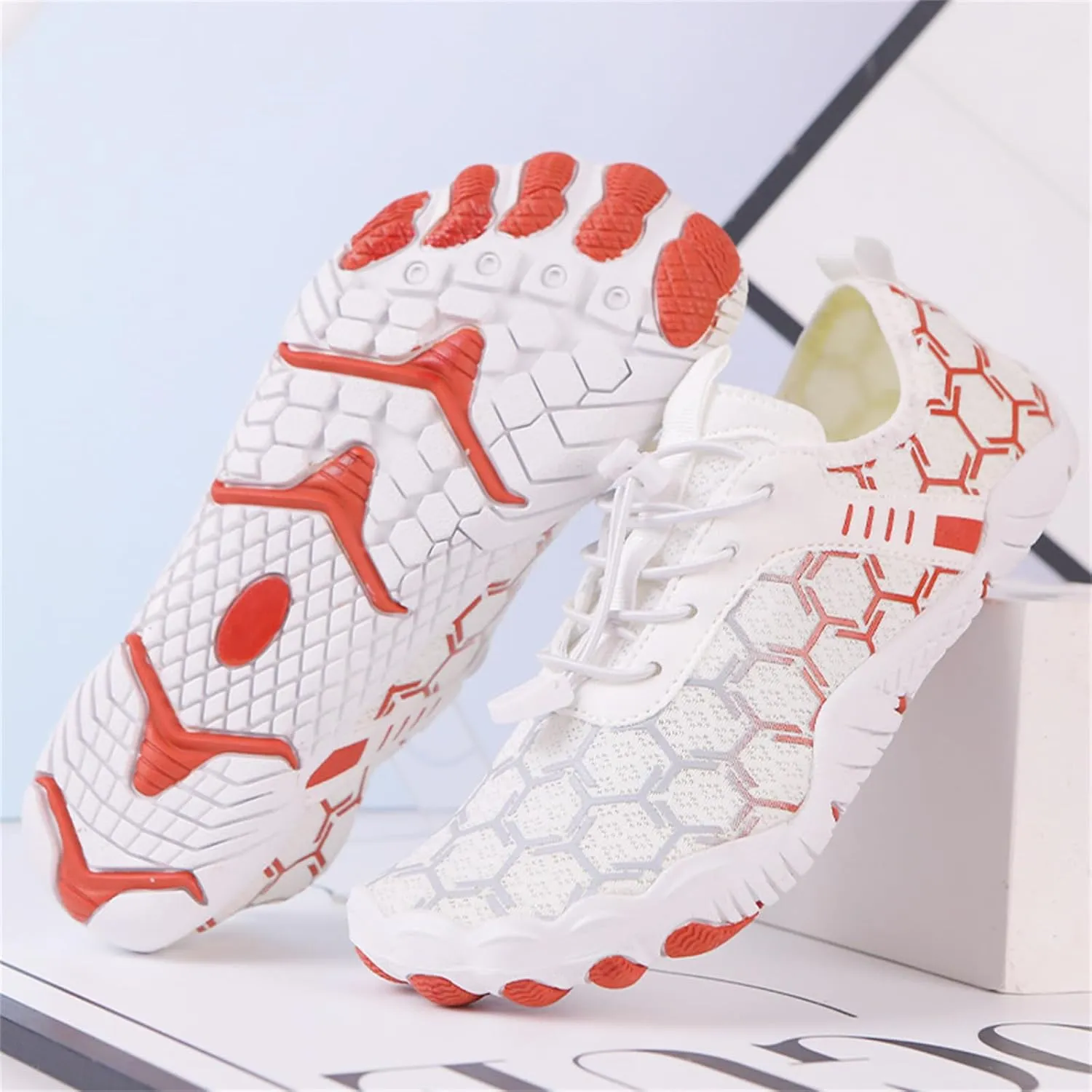 Water Shoes for Women Men Breathable Mesh Running Sneaker Adjustable Walking Footwear Outdoor Casual Sports Shoes