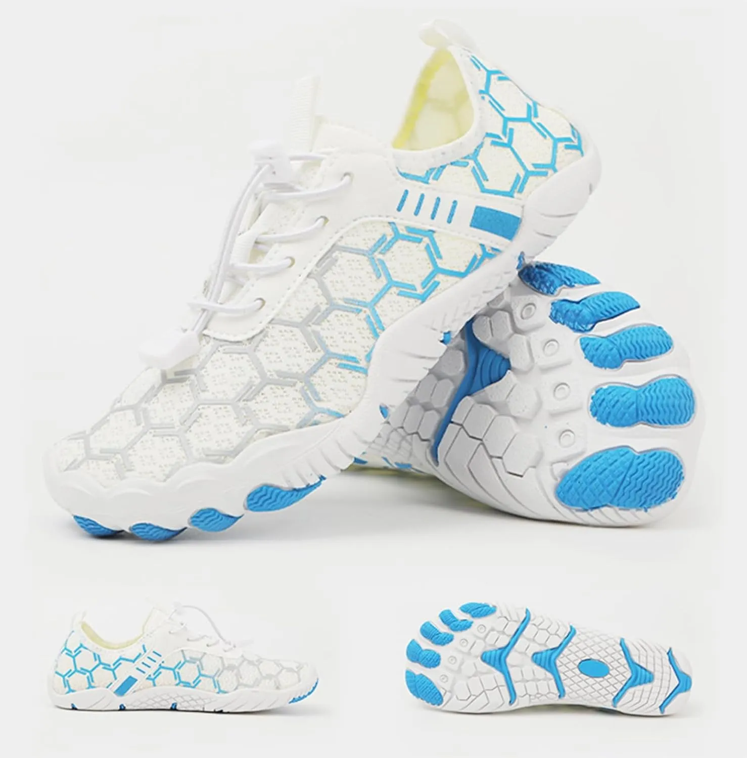 Water Shoes for Women Men Breathable Mesh Running Sneaker Adjustable Walking Footwear Outdoor Casual Sports Shoes