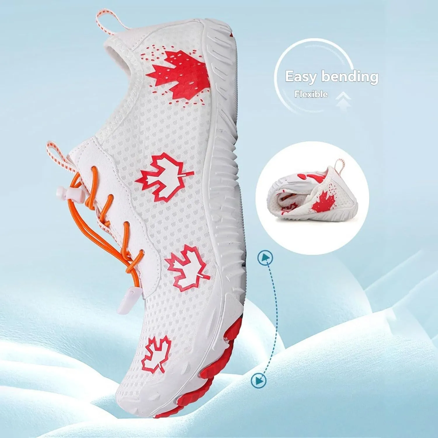 Water Shoes Men Women Adult Quick-Dry Barefoot Sock Beach Swim River Pool Lake Hiking Kayaking Surfing Quick Dry Non-Slip Sport Wide Toe Box Lightweight Breathable Swimming Outdoor Aqua