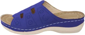 Wedge Sandals for Women Hollow Out Arch Support Sandals Elegant Dressy Low Heel Sandal Casual Summer Open Toe Slip on Lightweight Walking Shoes Boho Beach Vacation Shoes