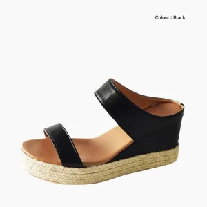 Wedges, Round Toe : Wedge Sandals