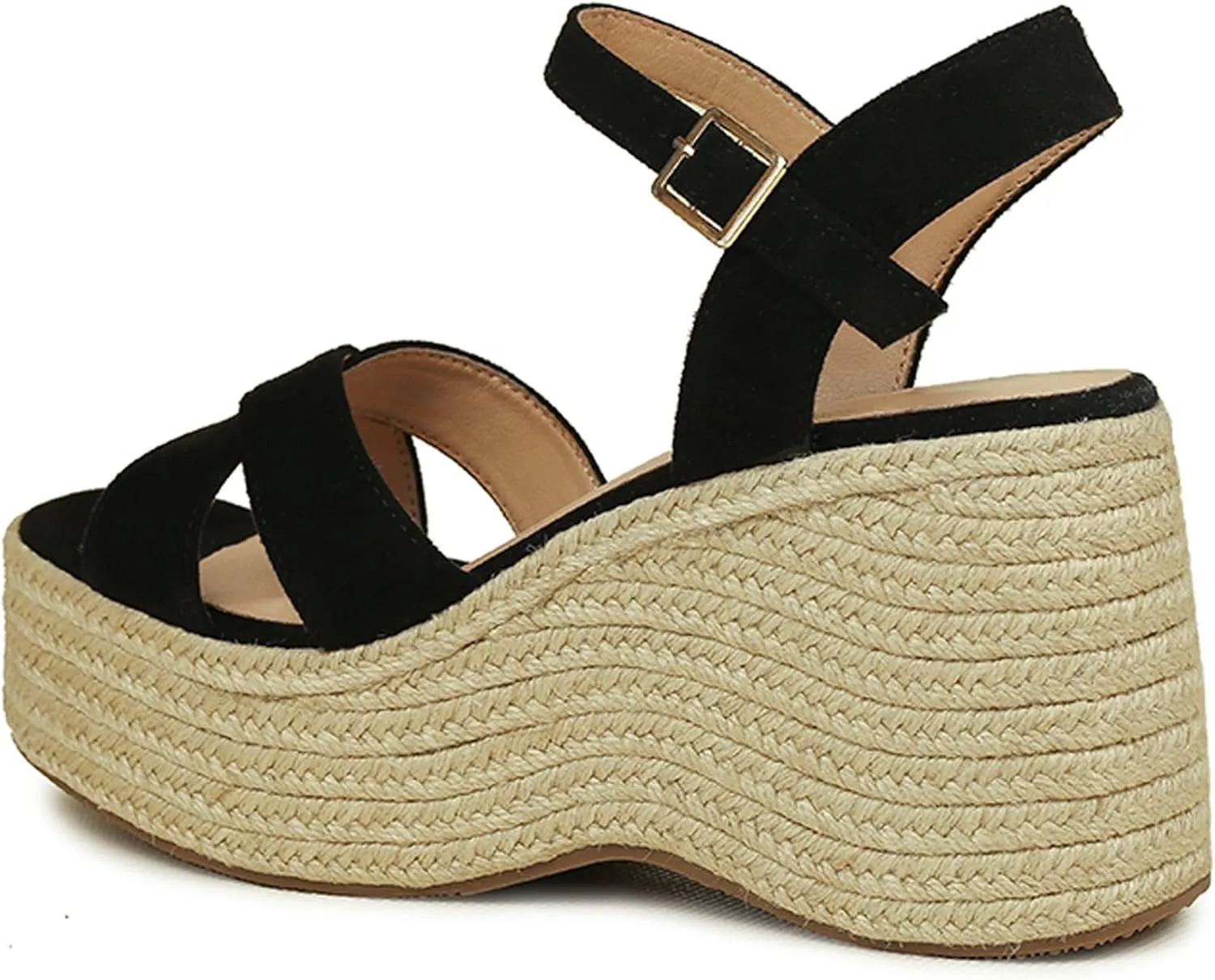Wedges Sandals Women's Platform Heels Sandals Comfortable Chunky Espadrille Ankle Strap Open Toe Summer Casual Shoes