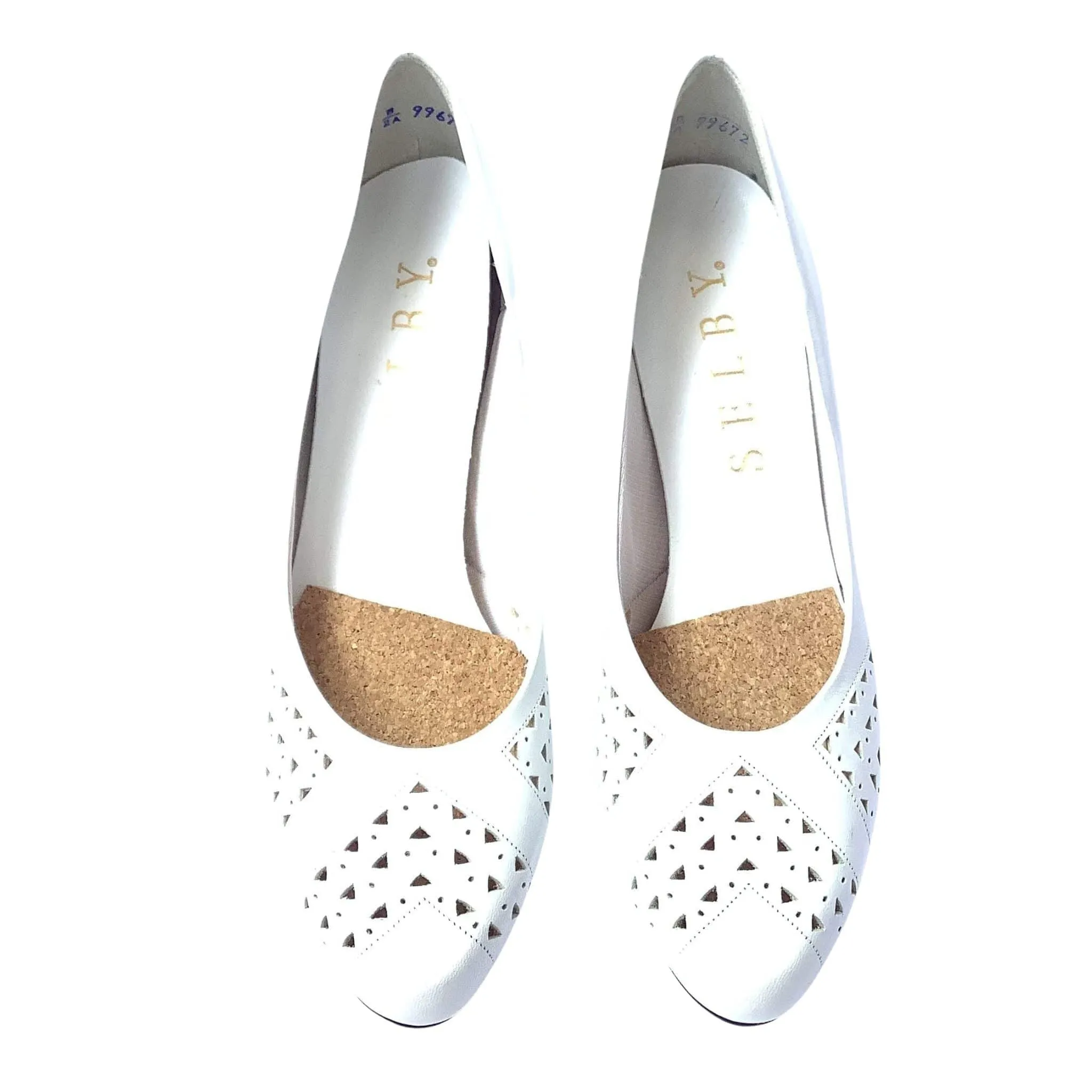 White Leather Heels