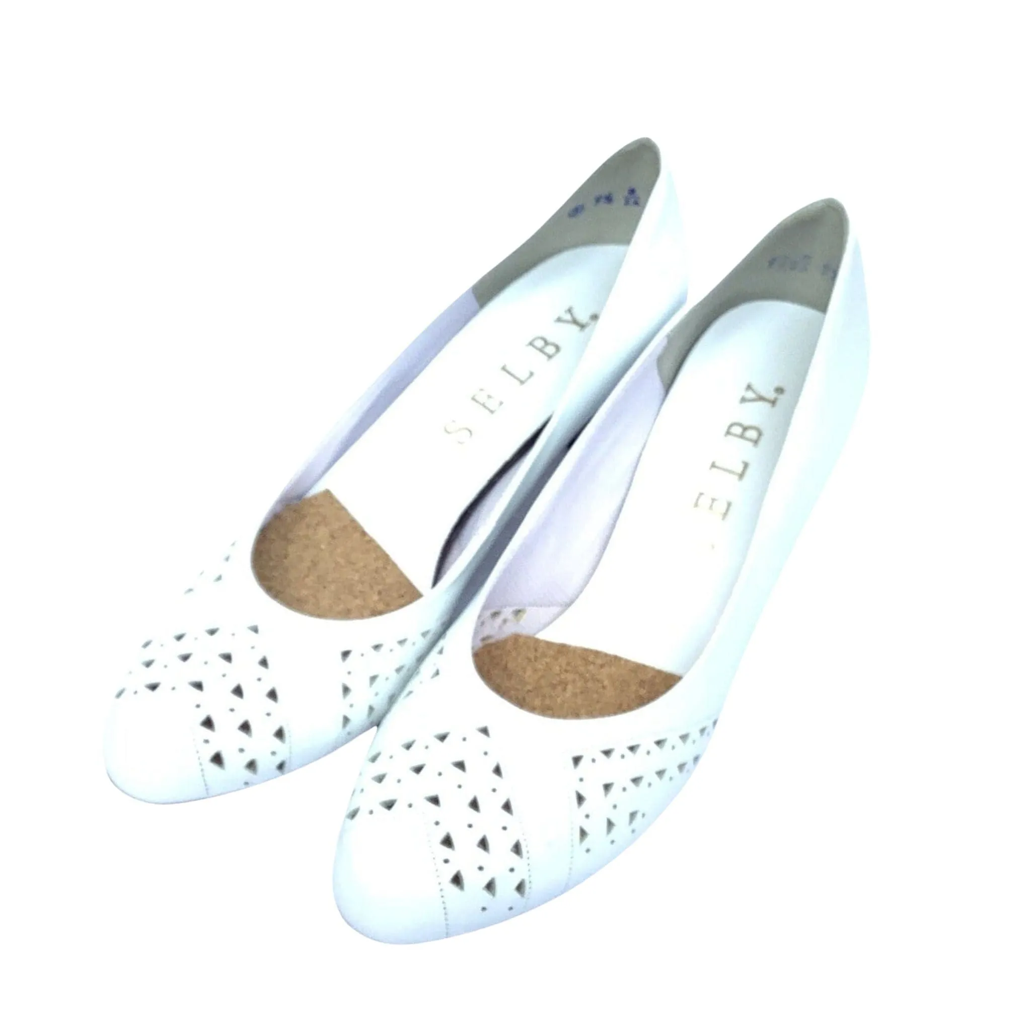 White Leather Heels