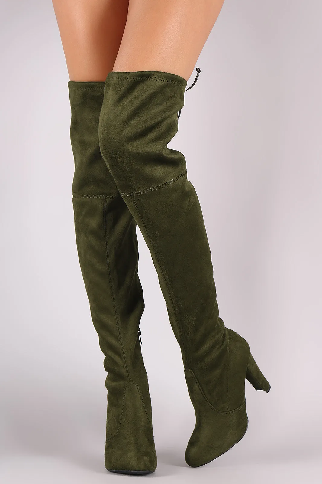 Wild Diva Lounge Suede Over The Knee Boots