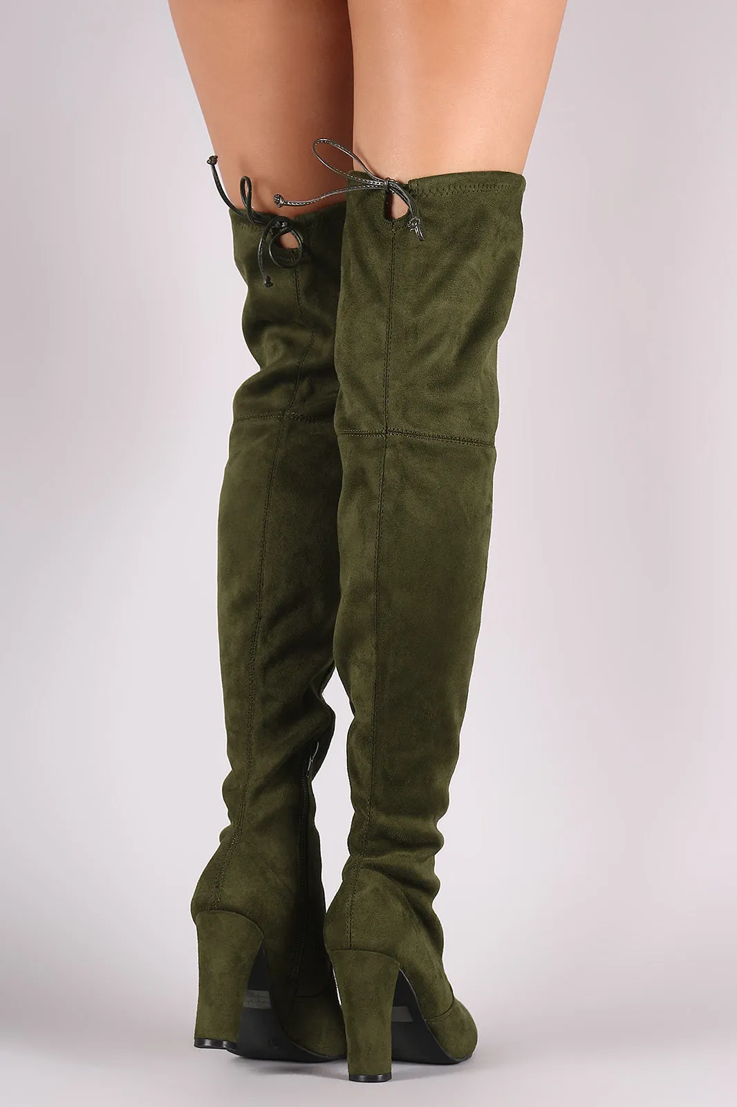 Wild Diva Lounge Suede Over The Knee Boots