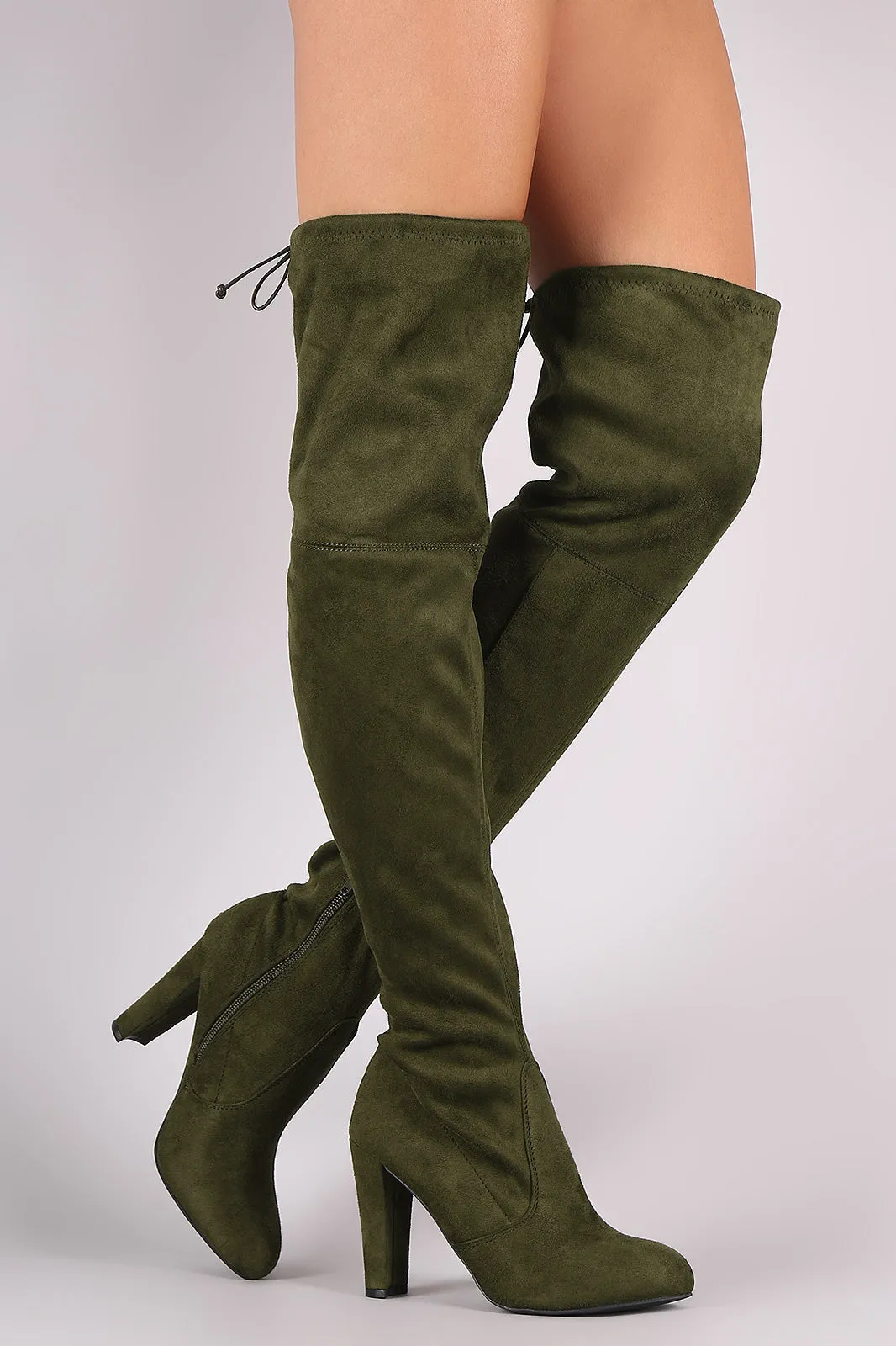 Wild Diva Lounge Suede Over The Knee Boots