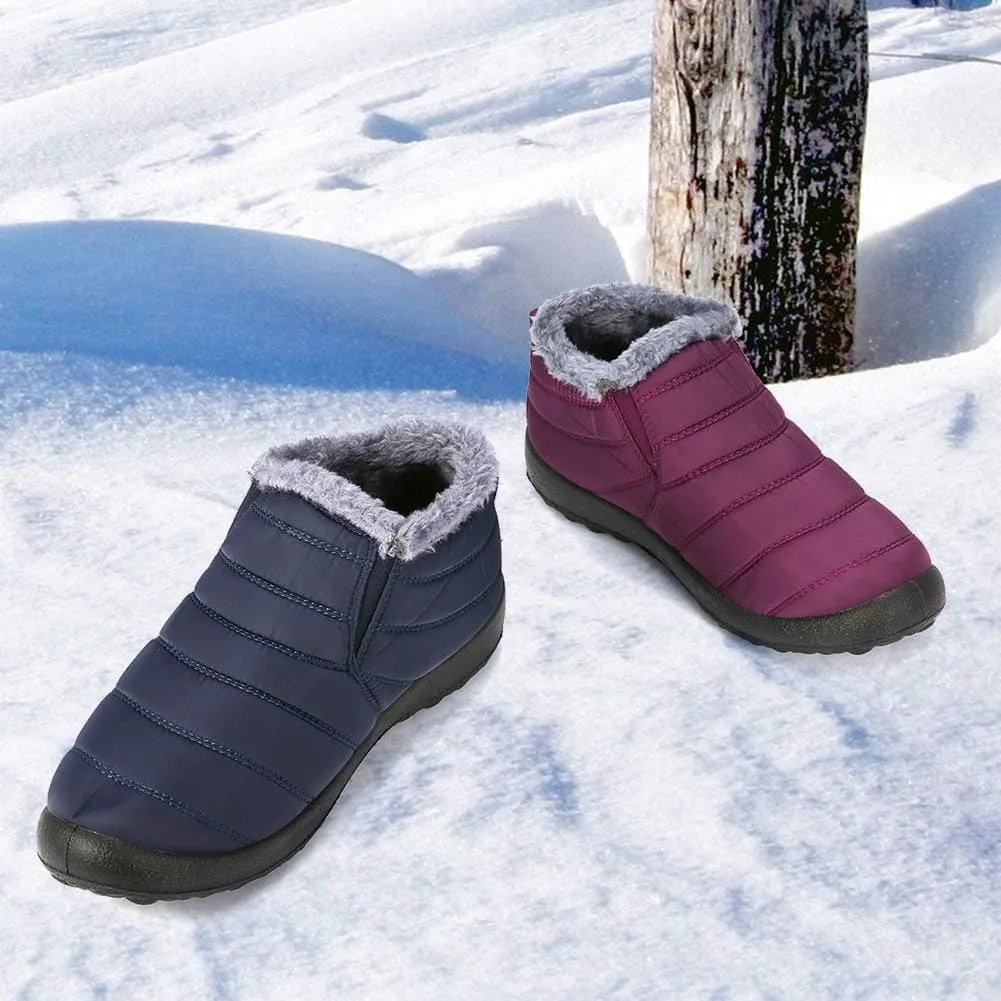 Winter Snow Boots Fur Lined Warm Boots Waterproof Outdoor Booties