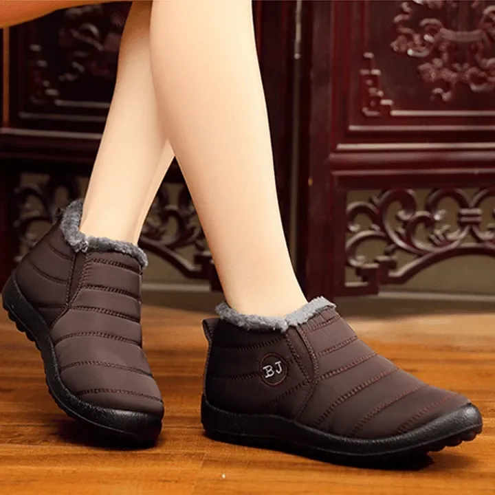 Winter Snow Boots Fur Lined Warm Boots Waterproof Outdoor Booties