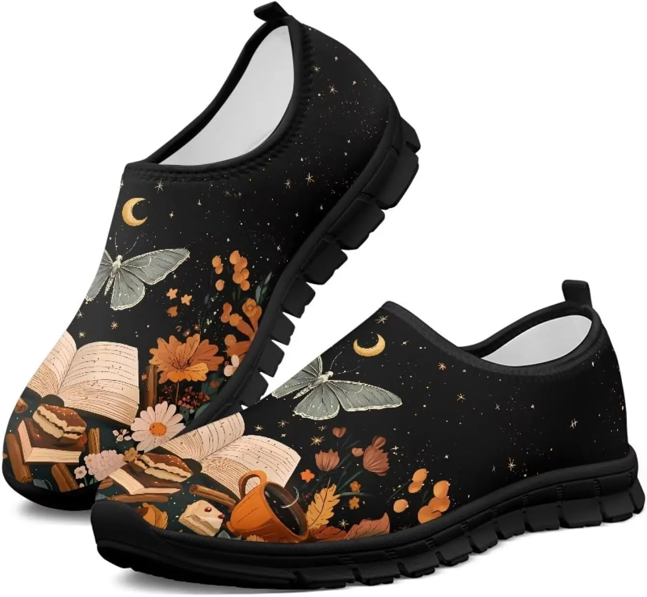 Women Fashion Art Painted Walking Sneaker Lightweight Travel Shoes