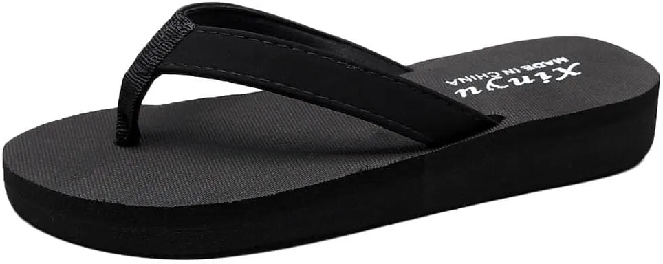 Women Flip Flops Casual Yoga-Mat Thong Sandals With Arch Support Pillow Soft Summer Beach Shoes Dressy Party Outdoor Bohemian Slip on lightweight Wide Feet Non wedges warm tops H21-Brown