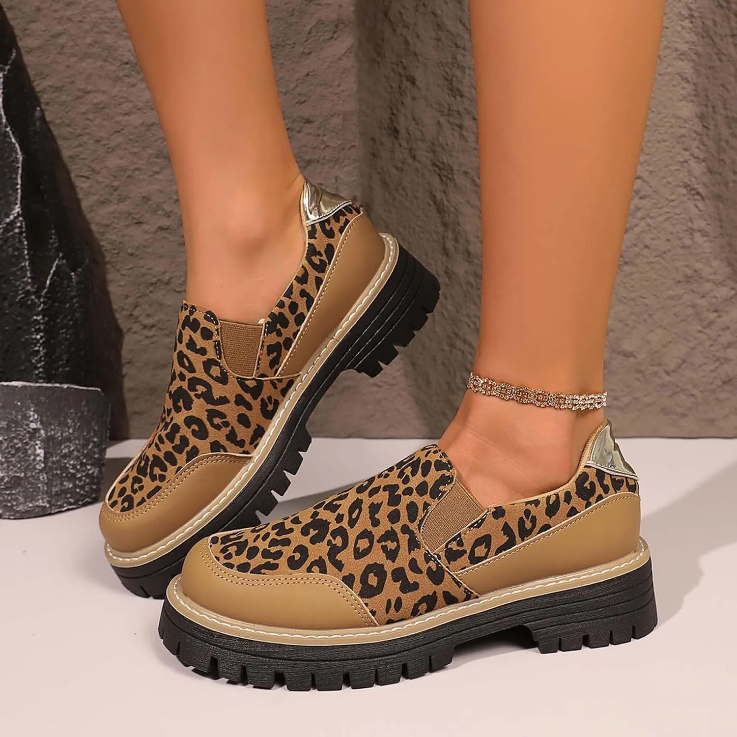 Women Loafers Shoes Slip-On Dress Shoes Business Casual Shoes Cute Work Shoes Comfortable Penny Loafer Office Shoes