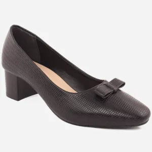 Women "Maureen" Block Heel Court Shoes