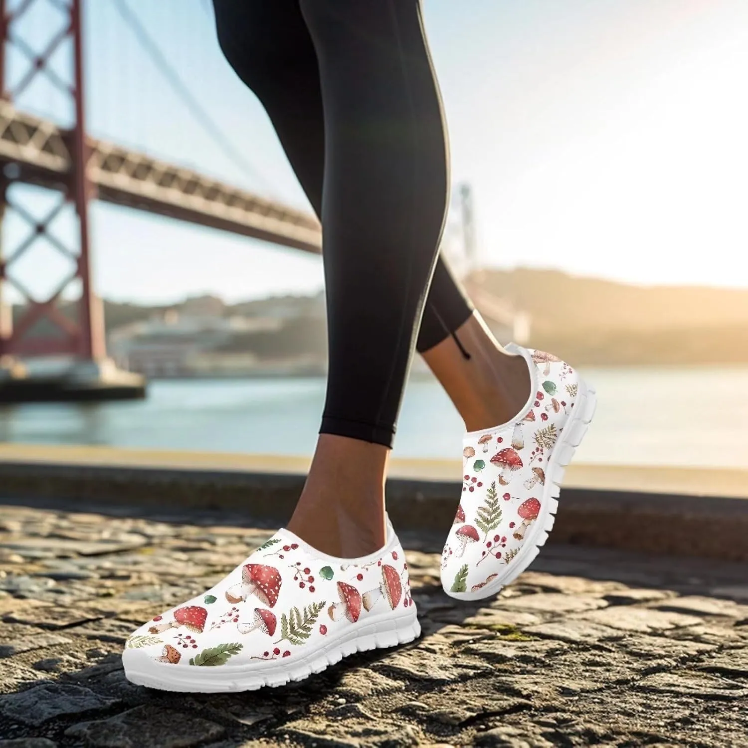 Women Slip On Sneakers Trendy Casual Shoes Womens Non Slip Walking Shoes