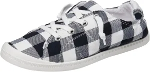 Women Sneakers Low Top Slip On Fashion Shoes,Lace up Canvas Sneakers,Fashion Comfortable Walking Shoes Casual Tennis Shoes for Women Non Slip Loafers