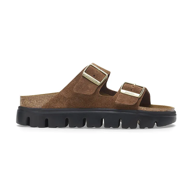 Women's Arizona Chunky Narrow Dark Tea Suede
