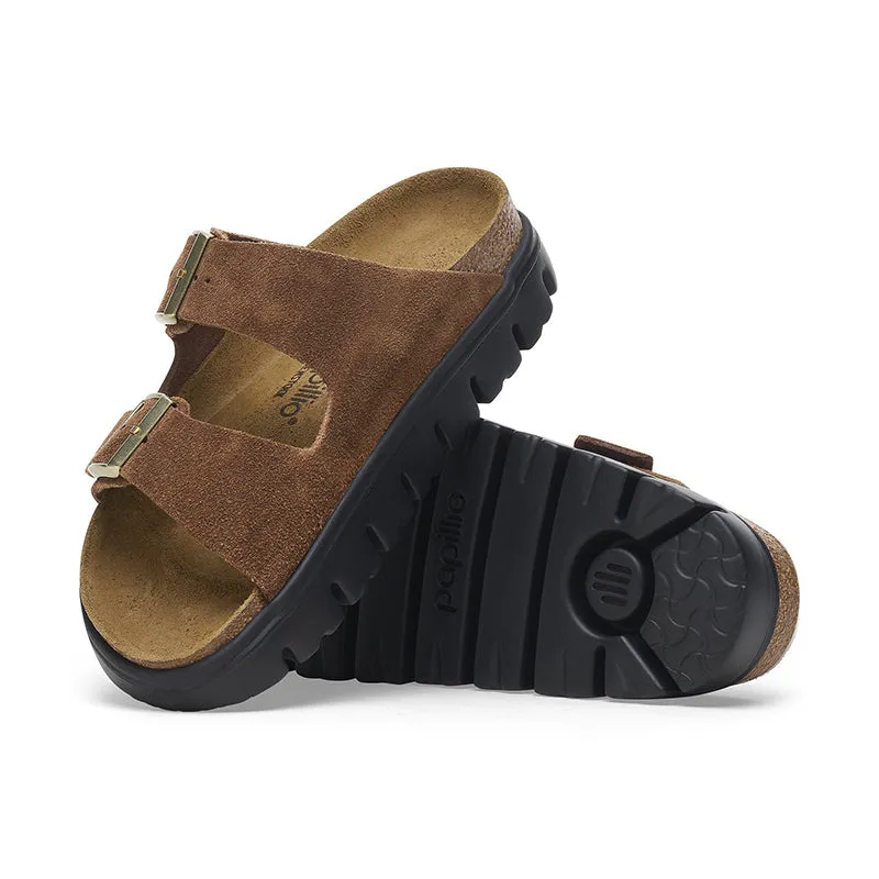 Women's Arizona Chunky Narrow Dark Tea Suede