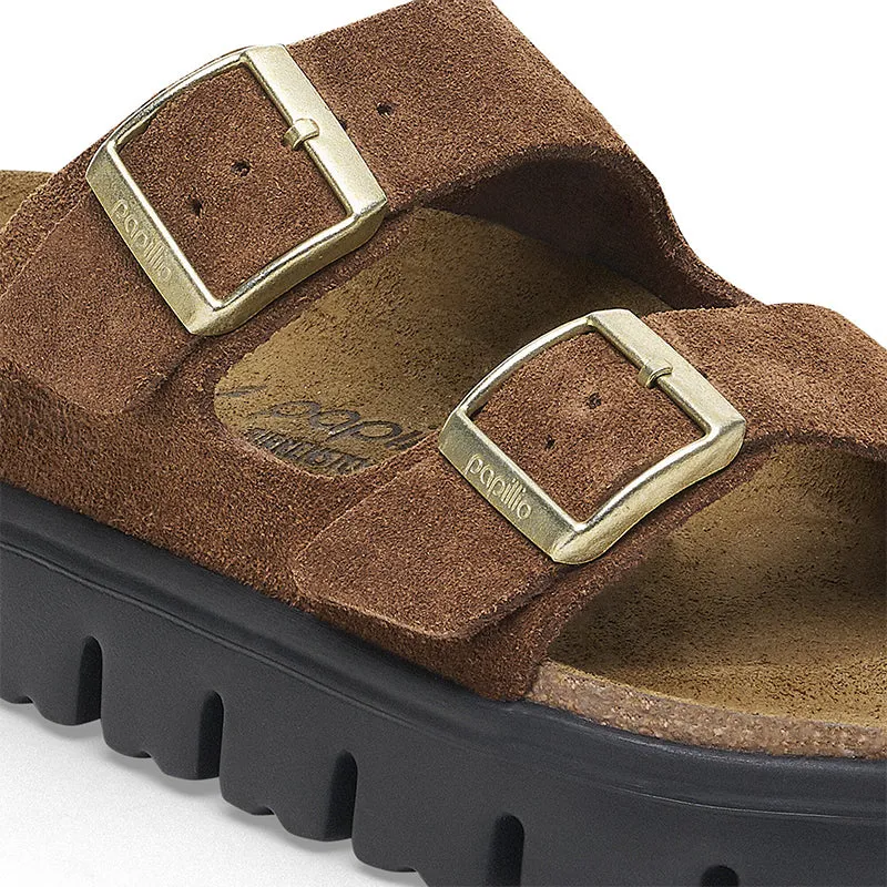 Women's Arizona Chunky Narrow Dark Tea Suede