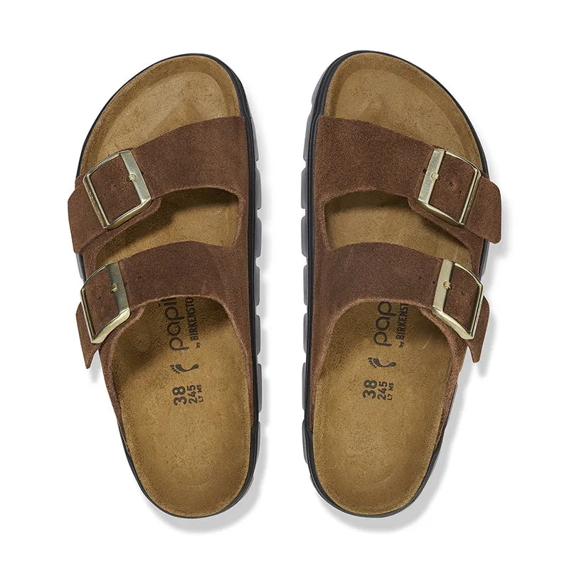 Women's Arizona Chunky Narrow Dark Tea Suede
