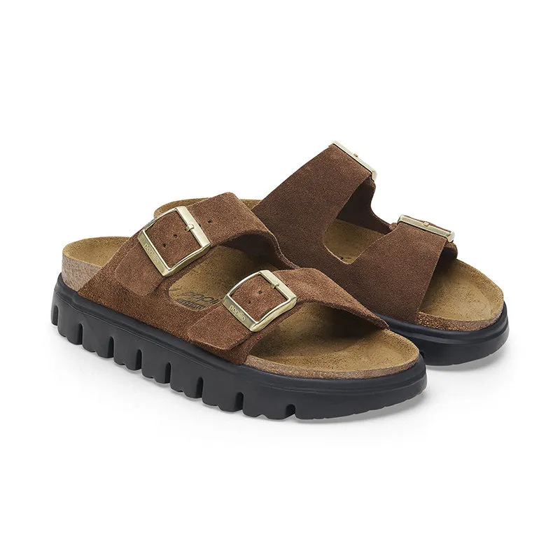 Women's Arizona Chunky Narrow Dark Tea Suede
