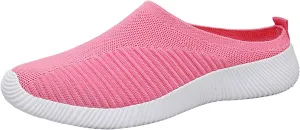 Women's Backless Slip on Mesh Sneakers Shoes Mens Casual Shoes Arch Support Women's Casual Shoes Women Shoes Sneakers White Tennis Shoe Trainers Shoe
