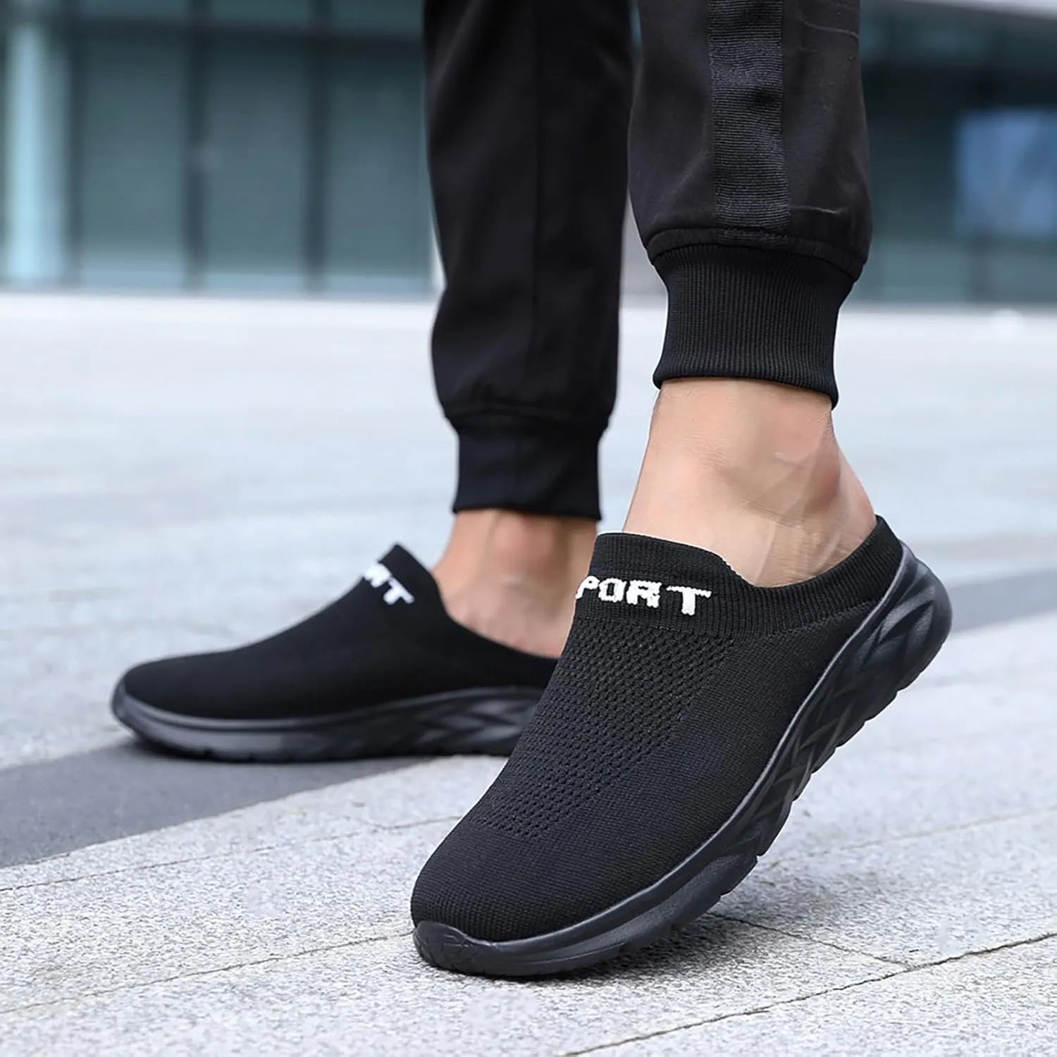 Women's Backless Slip on Mesh Sneakers Shoes Mens Casual Shoes Arch Support Women's Casual Shoes Women Shoes Sneakers White Tennis Shoe Trainers Shoe