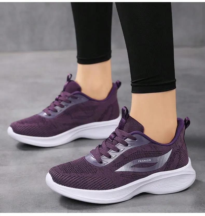 Women's Breathable Mesh Casual Shoes With Soft, Non-slip Sole,