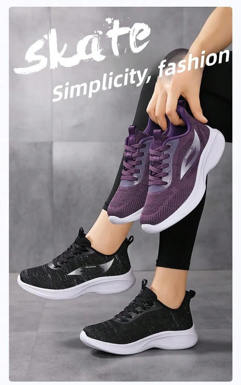 Women's Breathable Mesh Casual Shoes With Soft, Non-slip Sole,