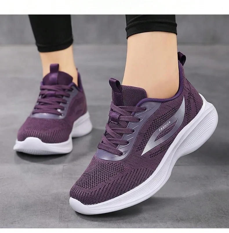 Women's Breathable Mesh Casual Shoes With Soft, Non-slip Sole,