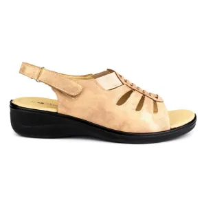 Womens Bronze Comfort Sandal