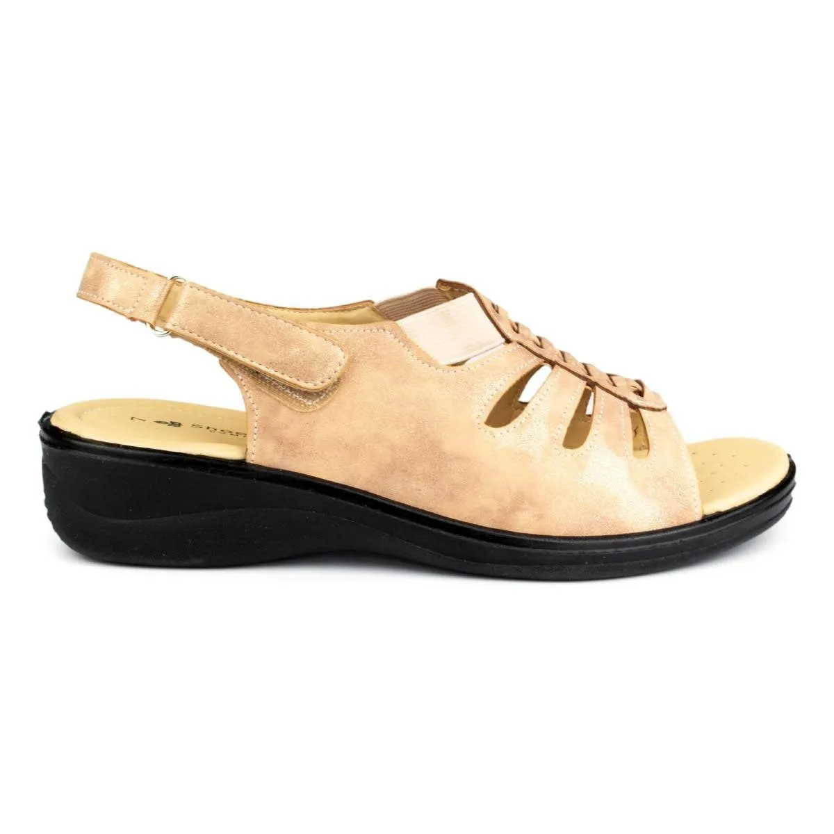Womens Bronze Comfort Sandal
