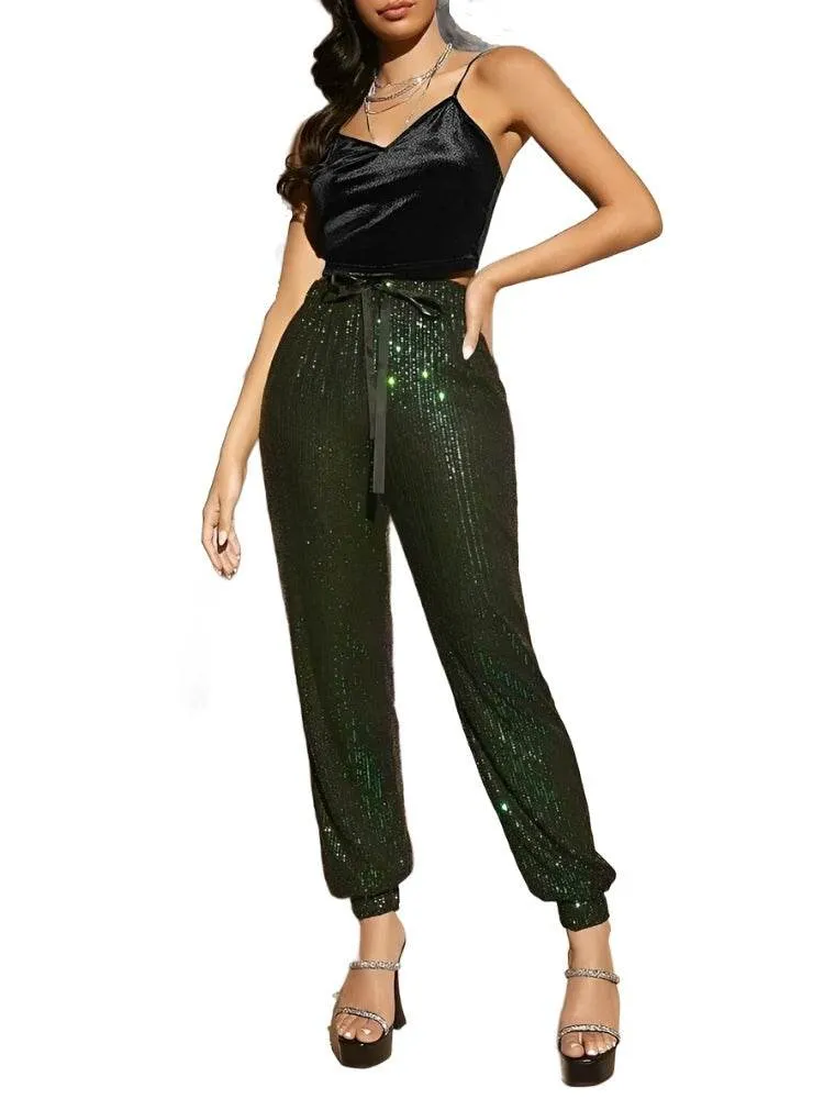 Women's Butterfly Embroidery Mesh Velvet Cami Top