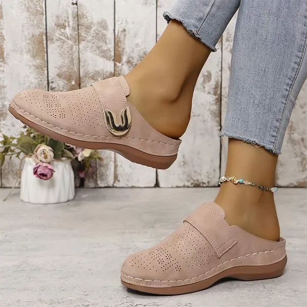 Women's Closed-Toe Flat Casual Mules 84889531C