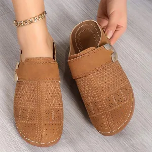 Women's Closed-Toe Flat Casual Mules 84889531C