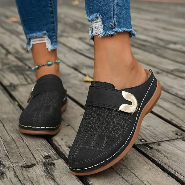 Women's Closed-Toe Flat Casual Mules 84889531C