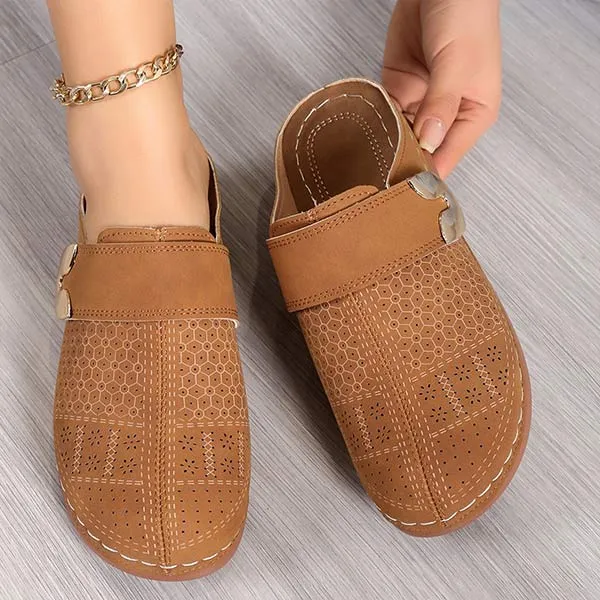 Women's Closed-Toe Flat Casual Mules 84889531C